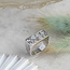 White gold ring with diamond 14 crt