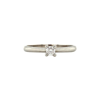 White gold solitaire ring with diamond 14 crt* new
