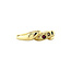 Gouden ring met Robijn, diamant en saffier 14 krt