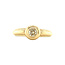 Gouden solitair ring met diamant 14 karaat