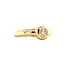 Gouden solitair ring met diamant 14 karaat