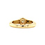 Gouden solitair ring met diamant 14 karaat