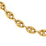 Goldenes Kaffeebohnen-Collier 60 cm 14 kt