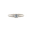 White gold solitaire ring with diamond 14 kt