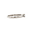 White gold solitaire ring with diamond 14 kt