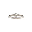 White gold solitaire ring with diamond 14 karat