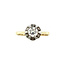 Gold solitaire ring with diamond 14 crt
