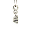 White gold clip pendant with amethyst from Bon Jewelry 14 kt