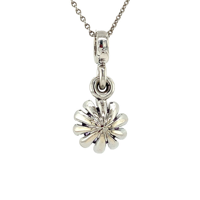 Witgouden clip hanger met amethist van Bon Jewelry 14 karaat