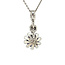 White gold clip pendant with amethyst 14 crt