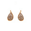Roségoldene Ohrstecker mit Diamant 14 kt* neu