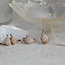 Roségoldene Ohrstecker mit Diamant 14 kt* neu