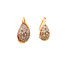 Roségoldene Ohrstecker mit Diamant 14 kt* neu