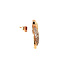 Roségoldene Ohrstecker mit Diamant 14 kt* neu