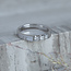 Memoirenring aus Weißgold mit Diamant 14 kt* neu