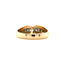 Goldener Ring mit Diamant 14 kt