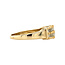 Gouden trap ring met diamant 14 krt