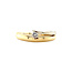 Gold ring with diamond 14 kt