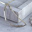 Goldenes Choker mit Diamant 42 cm 14 kt