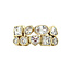 Gold ring with zirconia 14 kt