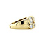 Gold ring with zirconia 14 kt