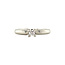 white gold solitaire ring with diamond 14 kt* nieuw