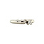 white gold solitaire ring with diamond 14 kt* nieuw