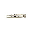 white gold solitaire ring with diamond 14 kt* nieuw