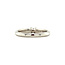 white gold solitaire ring with diamond 14 kt* nieuw