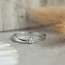 White gold solitaire ring with diamond 14 crt