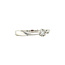 White gold solitaire ring with diamond 14 kt