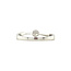 White gold solitaire ring with diamond 14 kt