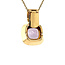 Gouden cliphanger met amethist 18 krt