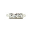 White gold ring with diamond 14 kt