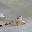 Gouden ring met diamant 14 krt