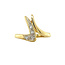 Gouden ring met zirkonia 14 krt