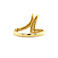 Gouden ring met zirkonia 14 krt
