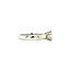 Gold solitaire ring with diamond 14 kt