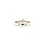 Gold solitaire ring with diamond 14 kt