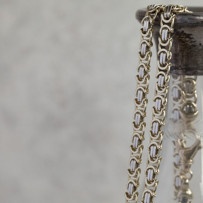 Gouden koningscollier 63 cm 14 karaat