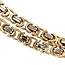 Golden king's necklace 63 cm 14 kt