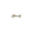 Weißgoldene Solitär-Ohrstecker mit Diamant 18 kt* neu