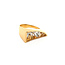 Roségoldener Ring mit Turmalin-Quarz 18 kt* neu