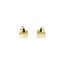 Bicolour gold hoop earrings with zirconia 14 kt