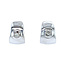White gold stud earrings with diamond 18 kt