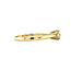 Gold solitaire ring with diamond 14 kt