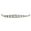Witgouden armband met diamant 14 karaat