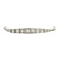 Witgouden armband met diamant 14 karaat