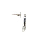 White gold stud earrings with diamond 14 kt* new