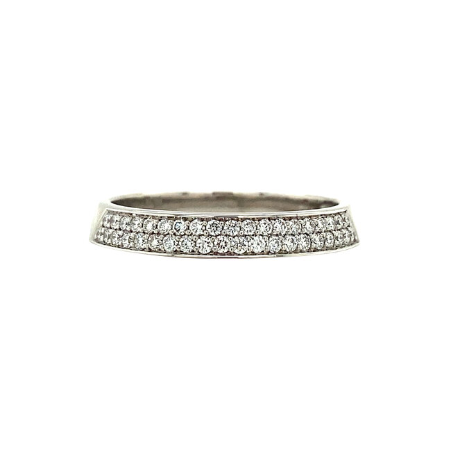 White gold Bigli ring with diamond 18 crt